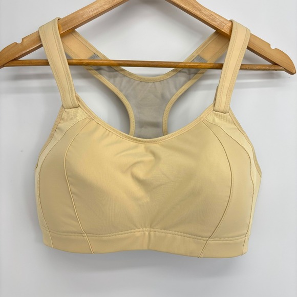 Syrokan Other - Syrokan Women 36 DD High Impact Adjustable Racerback Sport Bra Beige A251 Run